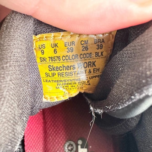 Skechers Work Shoes Womens Size US 9 Black Memory Foam Slip Resistant Light - Picture 13 of 13